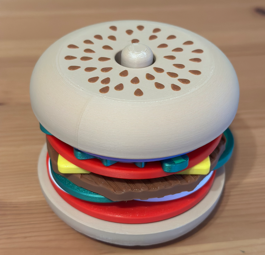 Montessori sestavljanka burger